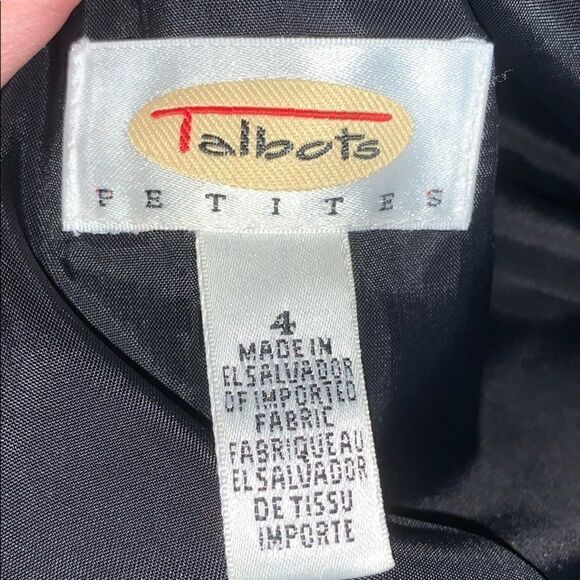 TALBOTS fitted black business blazer jacket 4 - Picture 4 of 6